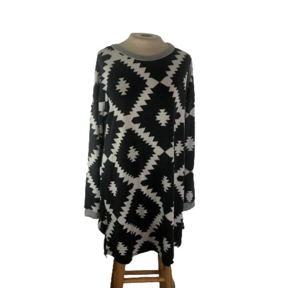 Mon Ami Dresses & Skirts - 12 PM by Mon Ami Aztec T Tee Shirt Knit Dress